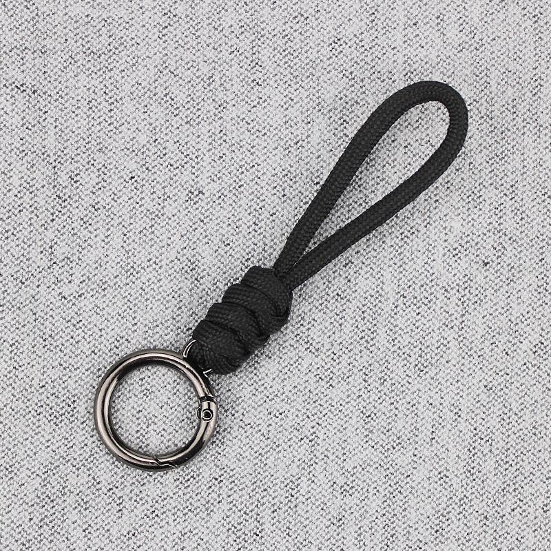 Комбинированный цветной узел для мобильного ремешка, креативный короткий плетеный ремешок, чехол для мобильного телефона, брелок для ключей, может быть съемным, веревка с защитой от потери