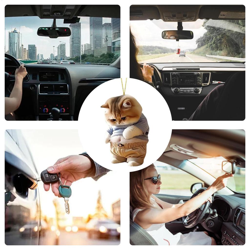 Брелок «Пухлый пес» - Фигурка на приборную панель | Автомобильные украшения в виде животных - Подвесной декор для автомобиля