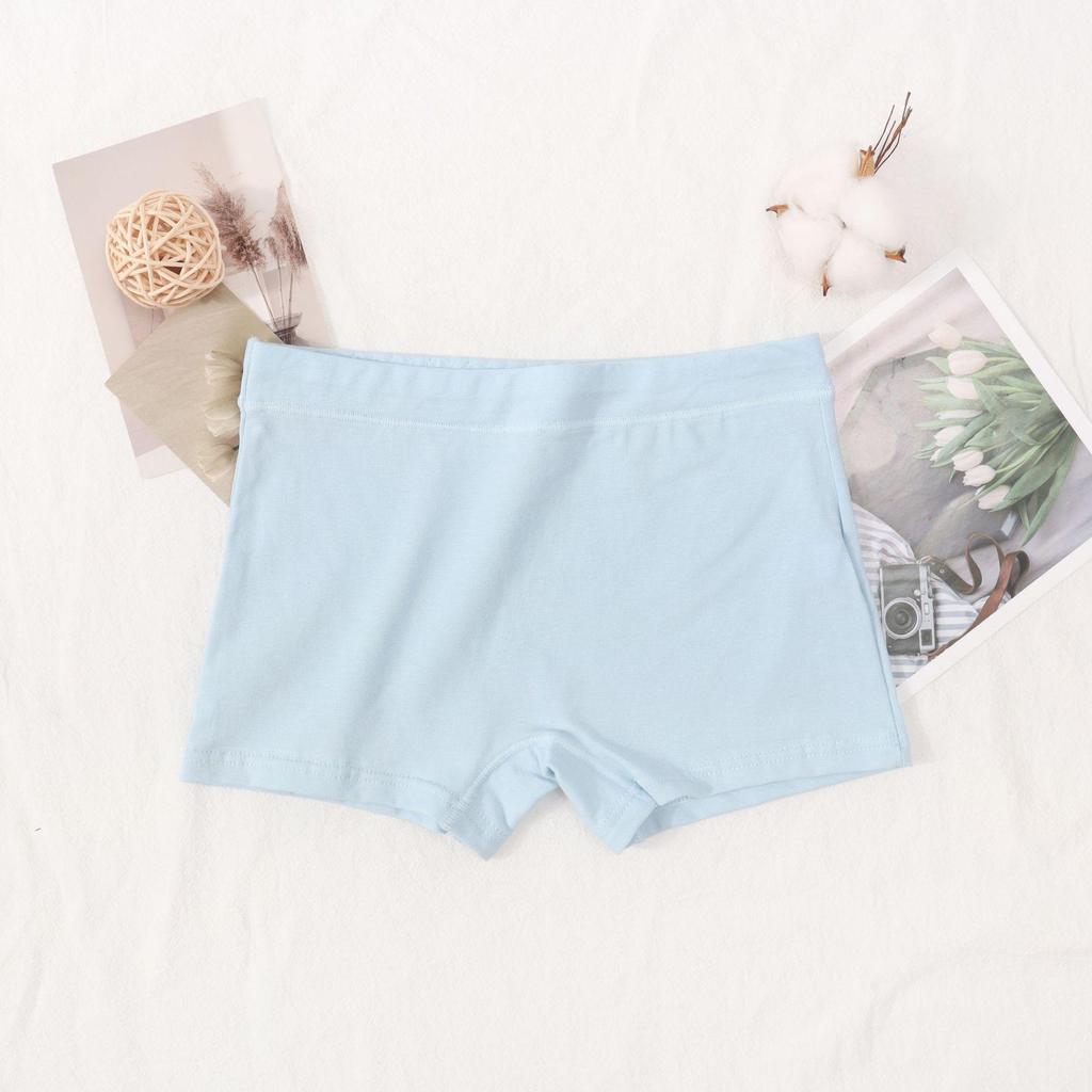 Candy Color Mid-Waist Cotton Boxer Briefs - Women's Solid Underwear