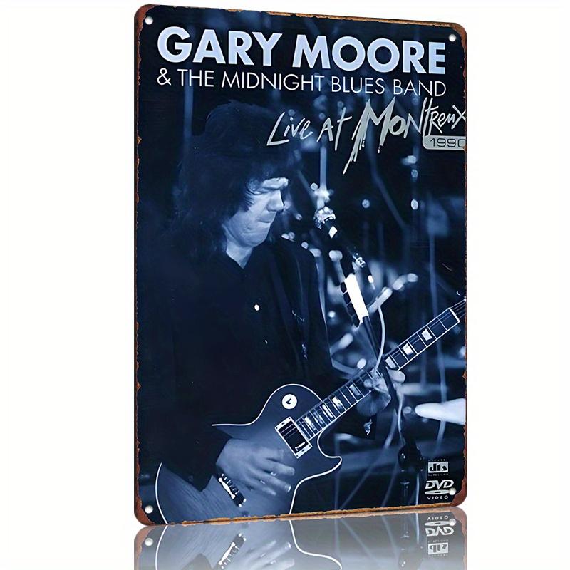 Гэри Мур The Midnight Blues Band Live at Montreux DVD Винтажный металлический жестяной знак Прочное железное настенное искусство для мужской комнаты