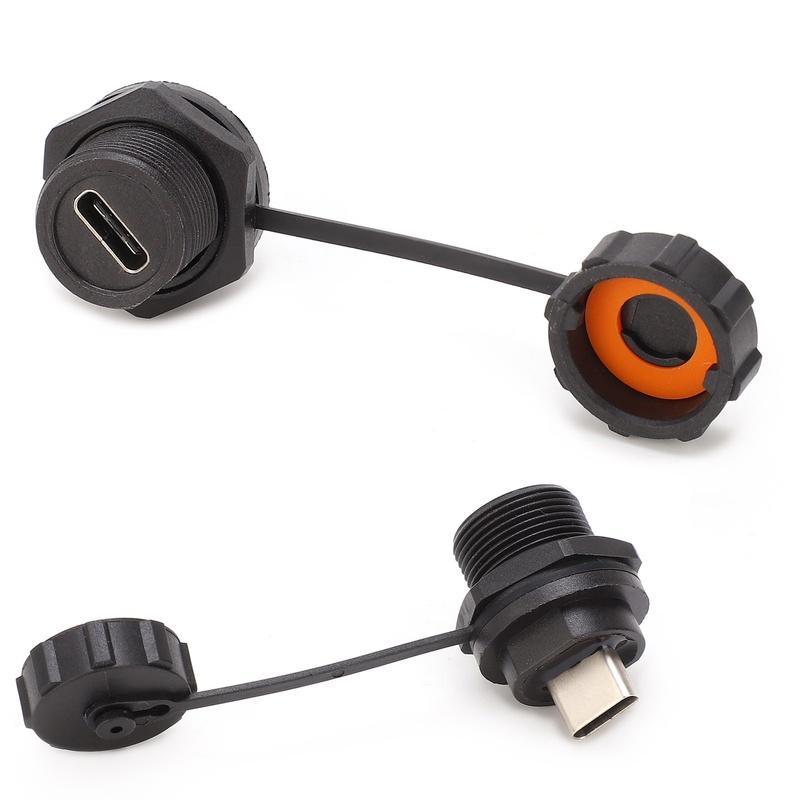 Водонепроницаемый USB-разъем Резьбовая розетка для панельного монтажа Промышленные принадлежности E10TPCTFFF