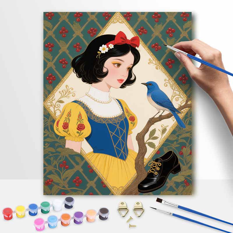 Disney Набор для рисования маслом по номерам «Белоснежка». ручная работа DIY painting украшение дома подарки