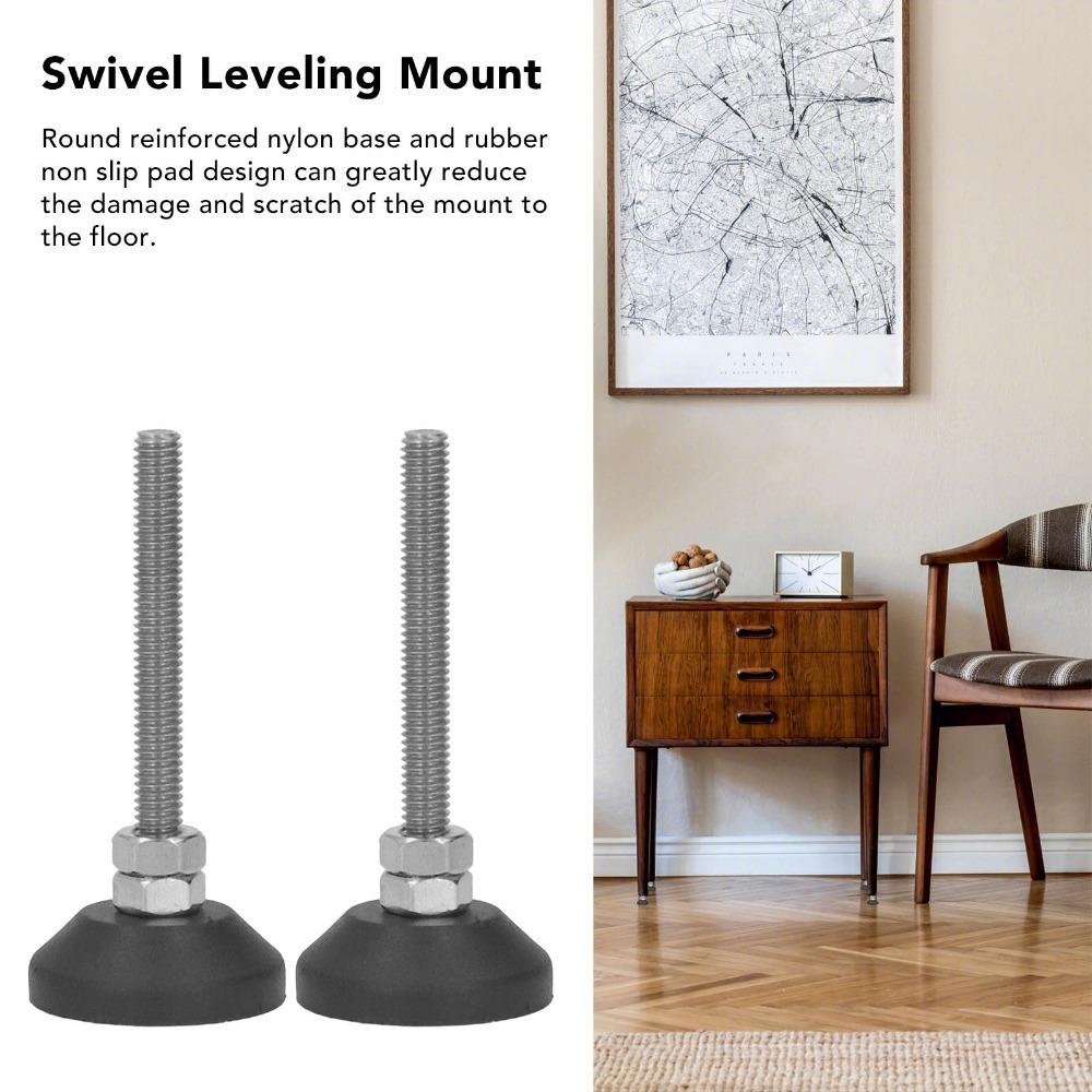 2pcs Adjustable Furniture Leveling Feet Swivel Swivel Leveling Feet  Furniture Leveling