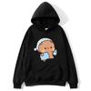 Couple Hoodies Kawaii Cute BuBu Panda Going To Sleep with DuDu Bear Graphic Sweatshirt Men Women Clothes Long Sleeve Pullover