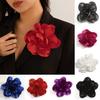 Women Corsage Brooch Fabric Flower Shape Anti-slip Suit Coat Collar Hat Scarf Dress