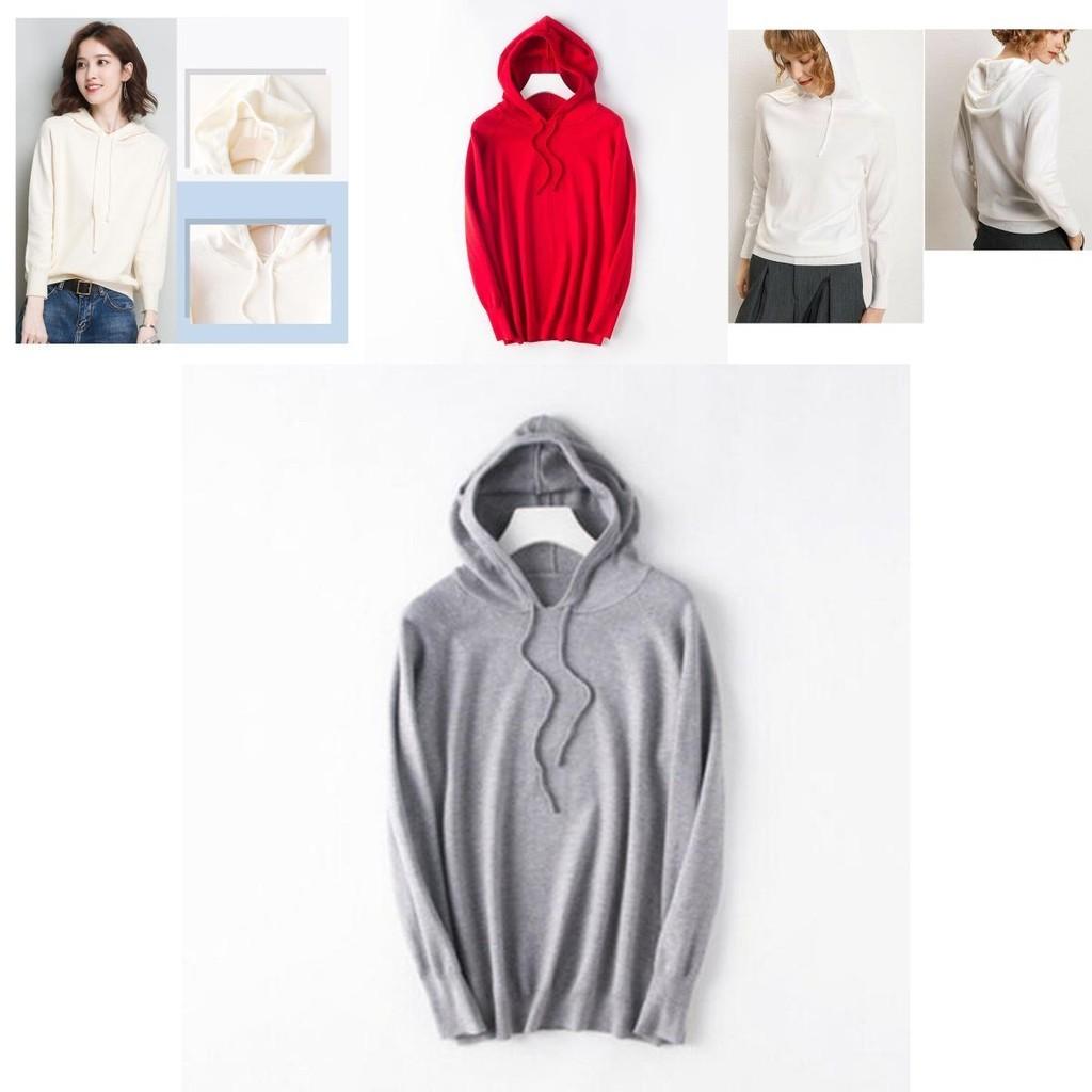 Women's Loose Sweater Knitted Soft Cashmere Hoodies Coat For Cozy Comfort