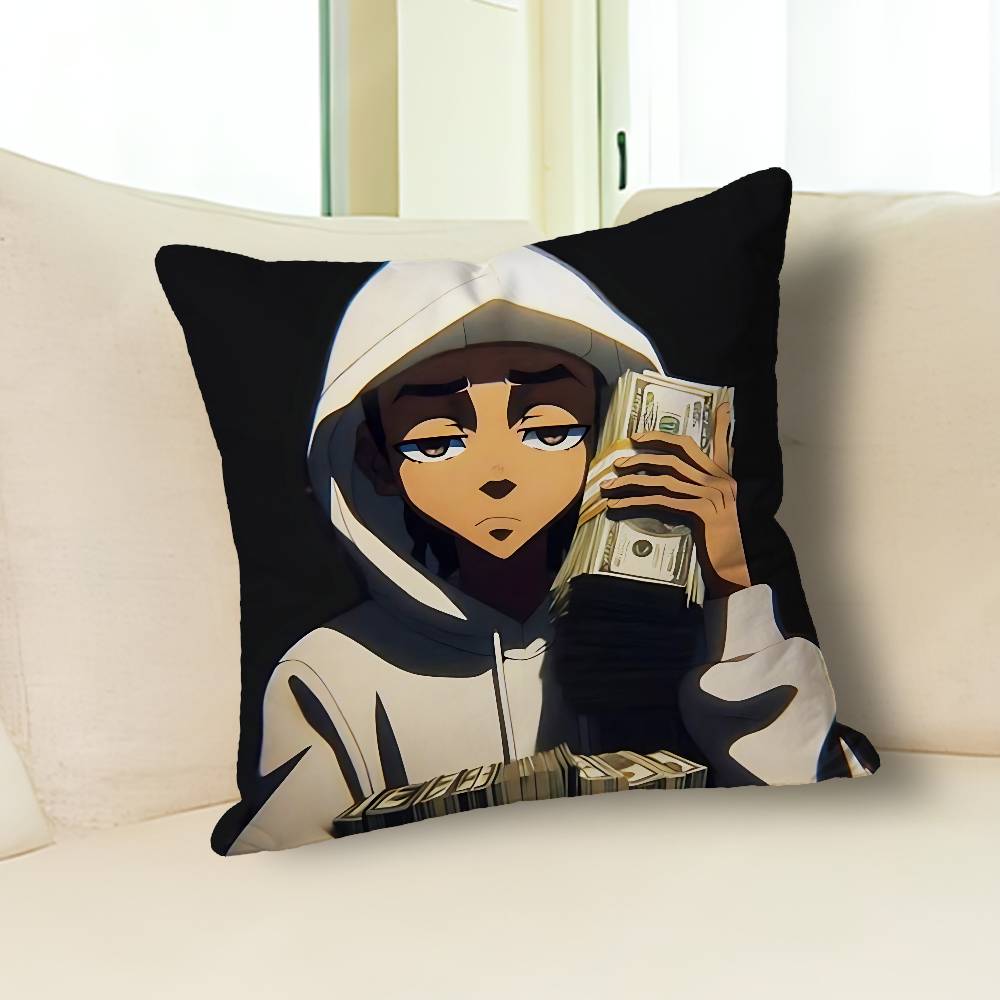 H-Huey-Freeman B-Boondocks Наволочки для Спальни Гостиной Дивана Домашний Декор Полиэстеровая Наволочка на Подушку на Молнии