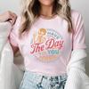 Have The Day You Deserve Skull Biye Retro Printed Dark Sweet Cool Style Fun Healing Theme Loose Short Sleeved Unisexs Tshirt