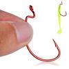 Crank Hook Fishing Hook 50PCS Red Metal Outdoor Sports Squid Fishing Gear Accessories Fishing Hook