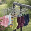 Windproof Socks Drying Rack Stainless Steel Socks Clips Durable Laundry Hanger  Balcony