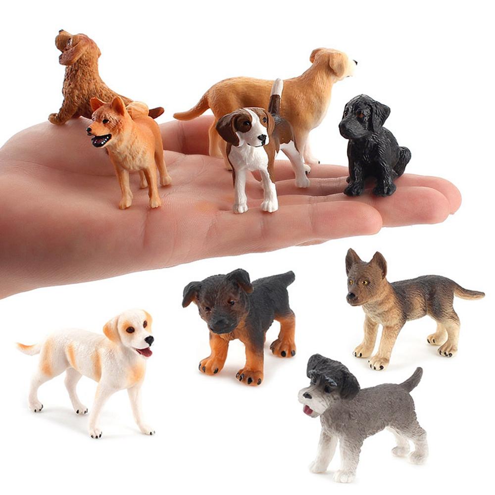 Accessories Puppy Figures Animal Model Children Educational Toys Micro Landscape Dog Figurine