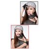 1pair Unisex Fingerless Leather Gloves Nightclub Stage Performances Glove Stylish Handwear