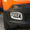 Автомобильный хромированный чехол для противотуманных фар для Jeep Renegade 2015 2016 2017 2018 аксессуары защитная накладка передних противотуманных фар