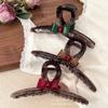 Large Acrylic Bow Shark Clip Non Slip Thick Hair Claw Women Daily Back Head Updo Hair Accessories