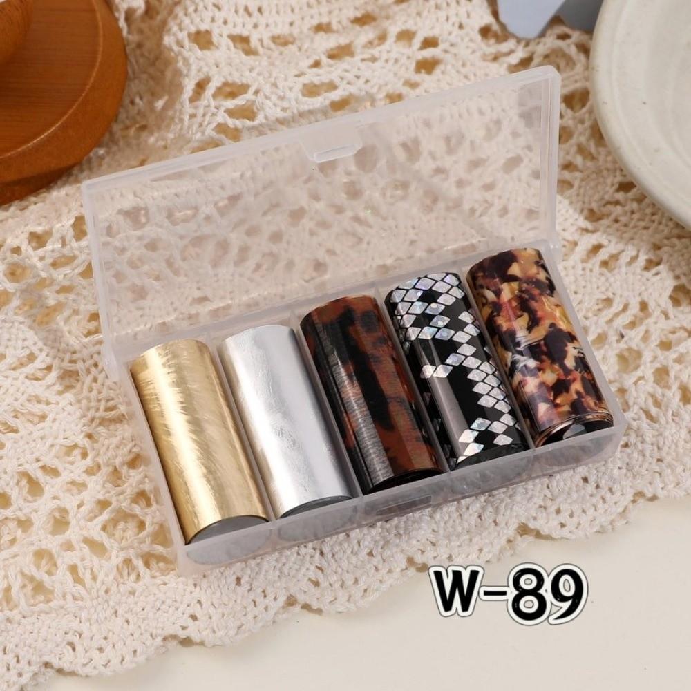 Laser Nail Stickers Black White Nail Decals Fashion Manicure Decals  Manicure DIY