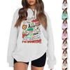 Women's Fashion Long-Sleeve Pullover Sweatshirt With Fun Christmas  Print