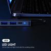 Dj1013 7 в 1 Usb C Hub для 4k HDMI-совместимого адаптера типа C с Pd Tf Sd, совместимого для