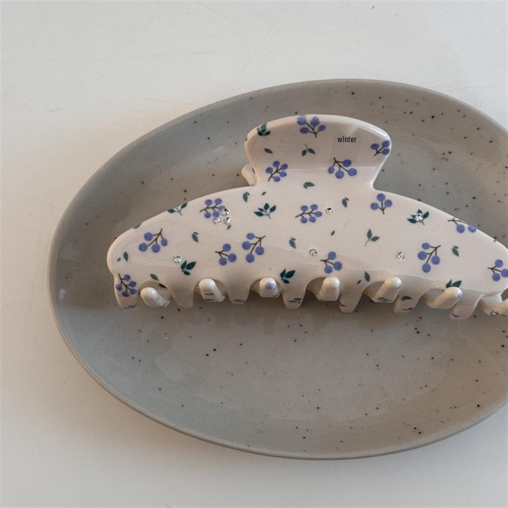 Dopamine Fruit Shark Clip: Cute Seamless Hair Claw for Flyaway Bangs and Sweet Makeup Styles