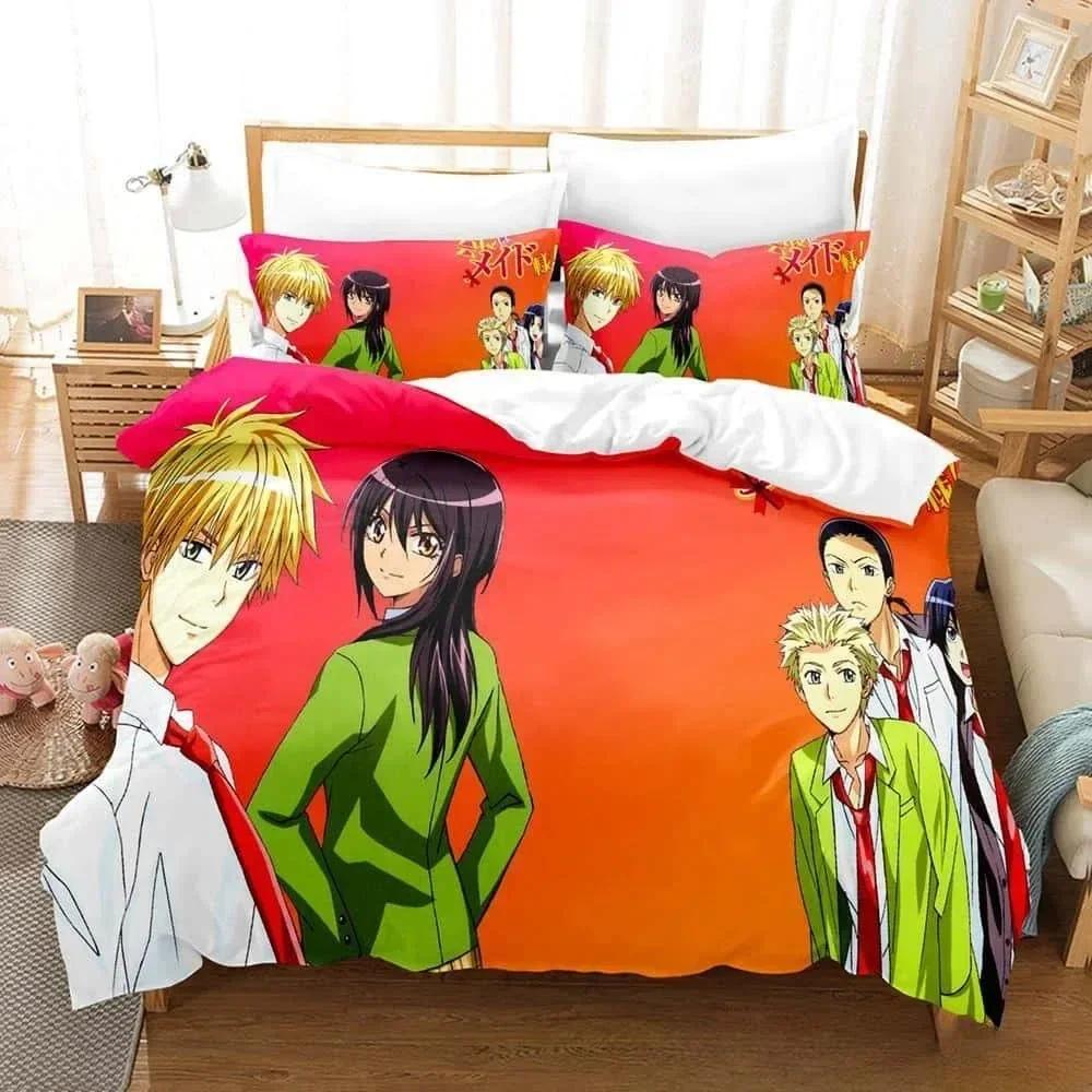 Новый 3D-принт аниме Kaichou Wa Maid-sama комплект постельного белья Single Twin Full Queen King Size комплект постельного белья для взрослых и детей, комплект пододеяльников
