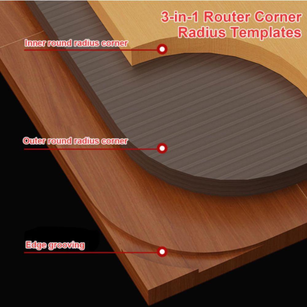 R100 R150 R200 R250 R300 Corner Routing Guide Aluminium Zinc Zinc Alloy Radius Jig Arc Mold  Trimming Machine