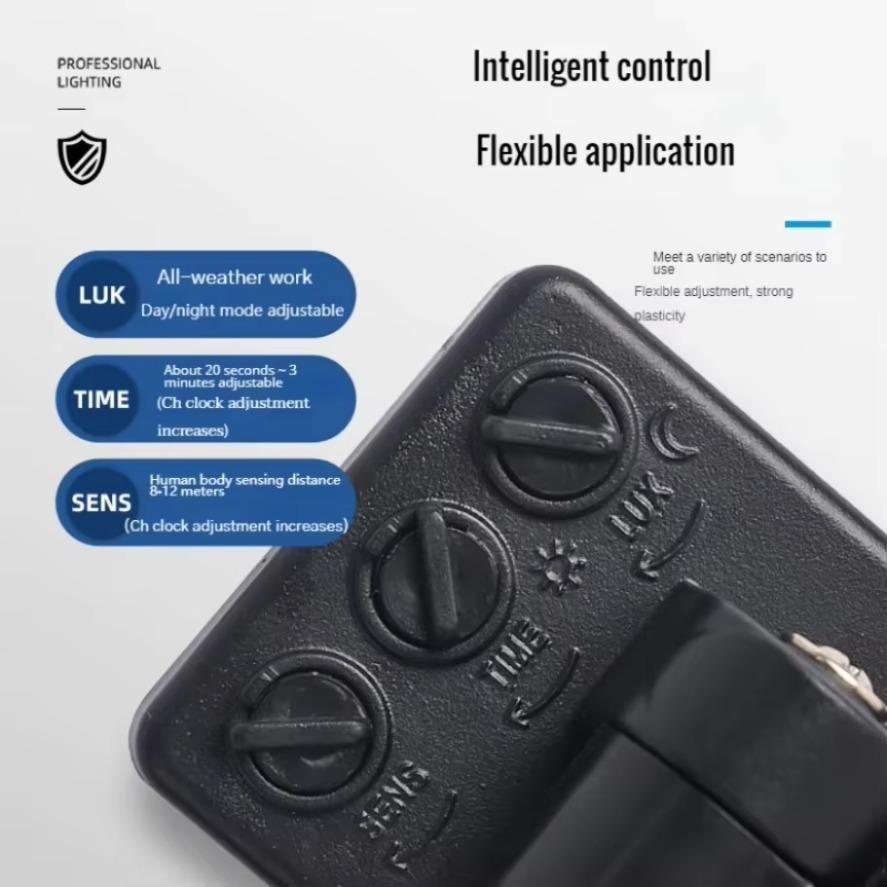 Светодиодный прожектор с PIR-датчиком движения AC220V, IP66, водонепроницаемый, 200 Вт, 150 Вт, 100 Вт, 50 Вт, 30 Вт, светодиодная подвесная уличная настенная лампа, прожектор