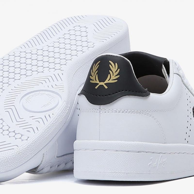 Fred Perry Чистые кожаные туфли широкой посадки для мужчин и женщин B721
