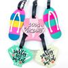 1PCS PVC Luggage Tags Travel Accessories Silicone Suitcase Tags Fashion Style Silicon Portable Travel Label ID Address Holder