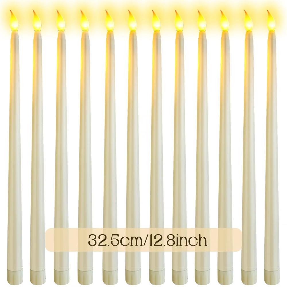 12-72PCS LED Candles Flickering Flameless Candles Wedding Table Decorative Candles Battery Operated Christmas Candles Home Decor