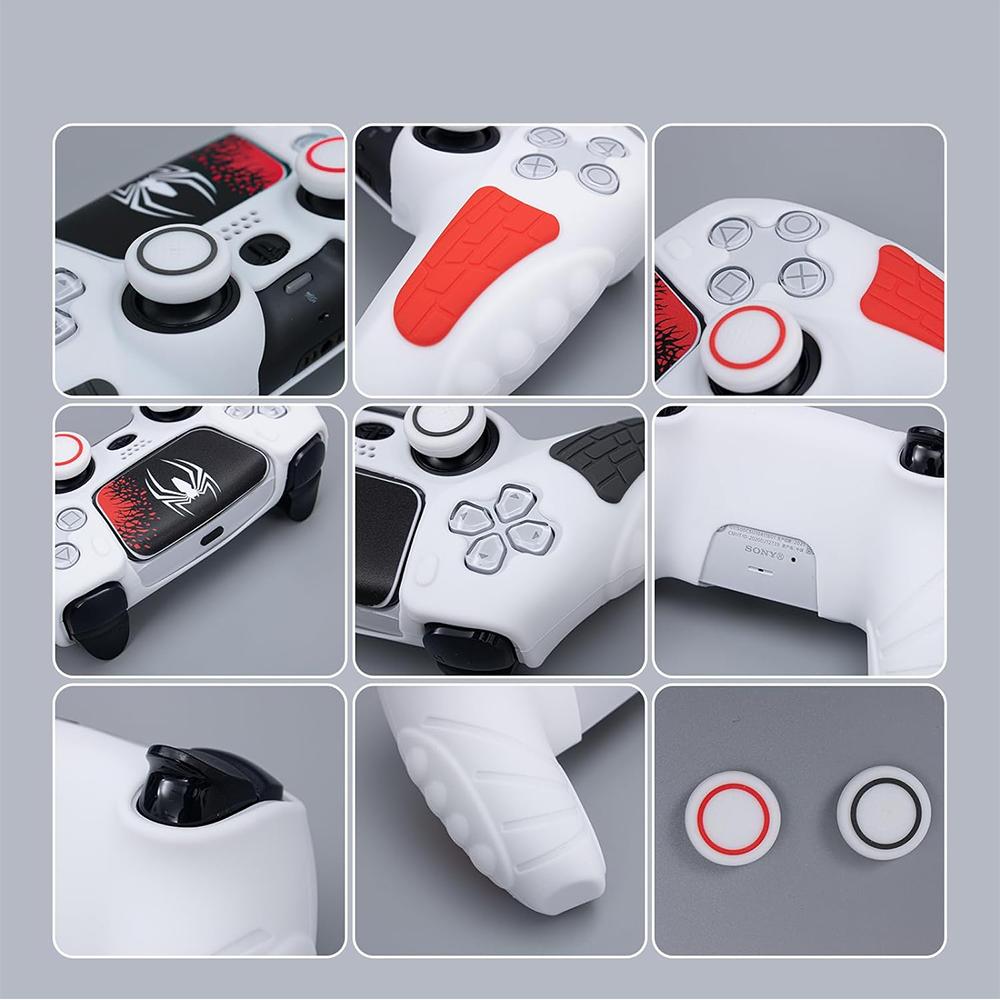 Чехол-накладка для контроллера Spider для PS5 с колпачками для стиков и наклейкой-оберткой