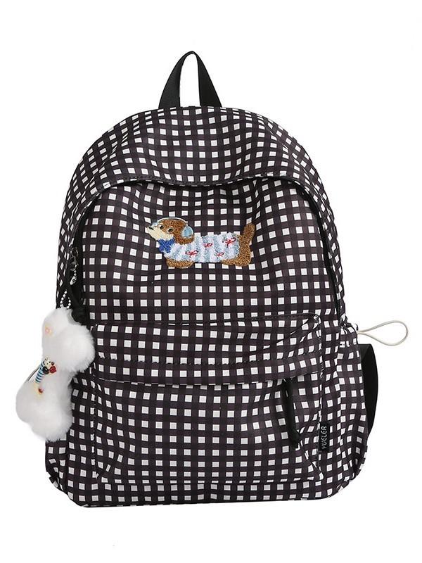 Double River Girl School Backpack With Nylon Material For Students And Casual Use