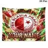 Custom Name SK Slavia Praha Printed Tapestry – Wall Hanging for Bedrooms, Dorms, and Home Decor