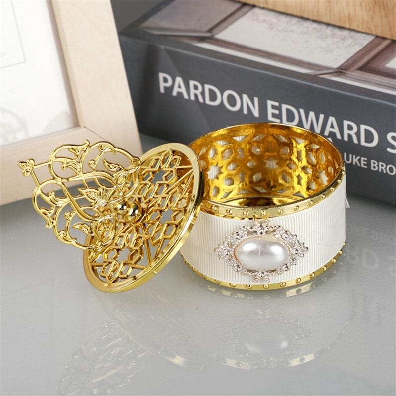 Elegant Gold Candy Box with Pagoda Beads Party Favor Chocolate Boxes for Baby Shower and Wedding Favors