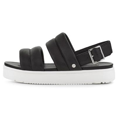 Сандалии женские Zayne кожаные удобные на толстой подошве черные 1124997-BLLE