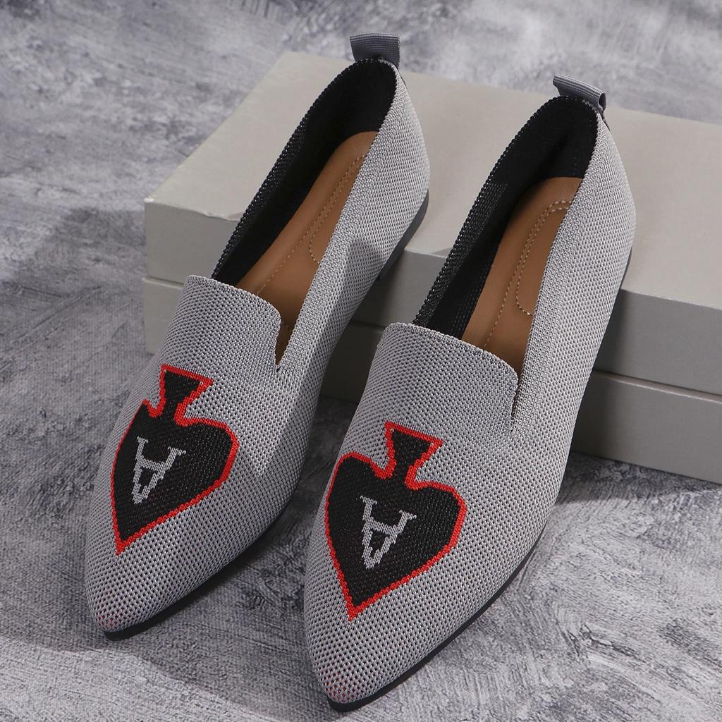 2024 женские классические балетки с острым носком, повседневные женские лоферы, дышащая обувь на мягкой подошве на плоской подошве, размеры 36-43