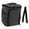 Изолированная сумка для ланча Многофункциональная Большая вместимость Герметичная Прочная Портативная сумка-холодильник для кемпинга на открытом воздухе Серая Бесплатно