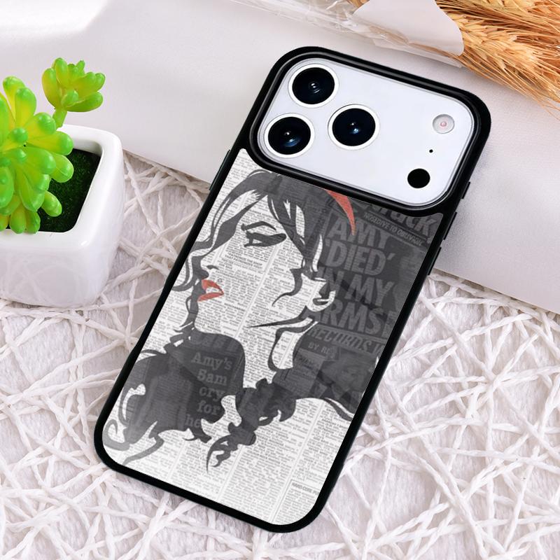 Чехол для телефона Amy Winehouse для iPhone 17 Air 16 15 11 12 14 13 Pro Max Ударопрочный чехол