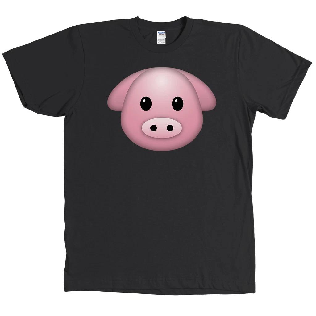 Pig Face Emoji Character Shirt Funny Tee - NEW WITH TAGS - MANY COLORS