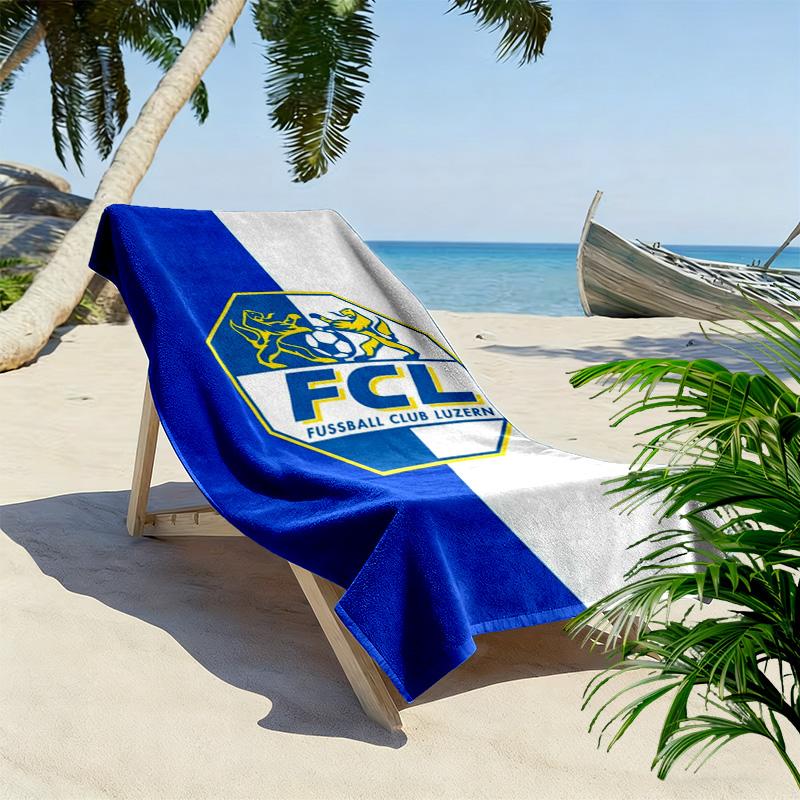 Luzern FC Print Beach Towel, Large Soft Quick Dry Towel for Beach Camping Swimming