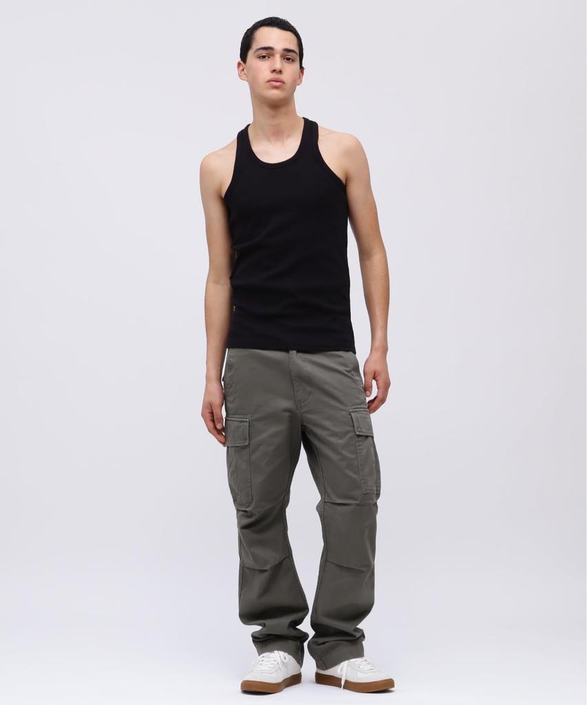 AVIREX DAILY RIB TANK TOP 6143503 M BLACK