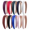 3CM Hairband Fashion Women Thick Sponge Velvet Headband Ladies Hair Band Girl Hair Hoop DIY Satin Covered Resin Hair Accessories