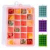 24-Grid DIY Silicone Ice Cube Tray Mold for Homemade Ice Cubes