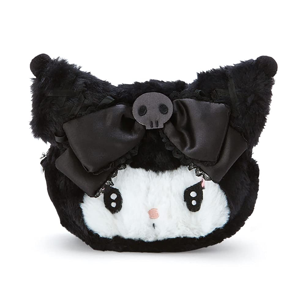 Sanrio Kuromi Face Shaped Pouch 043354 (Midnight Merokuro)