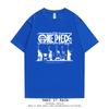ONE PIECE Trendy Brand Retro Clothes Short-sleeved Peripheral T-shirt Men's and Women's Pure Cotton Printing Loose Summer