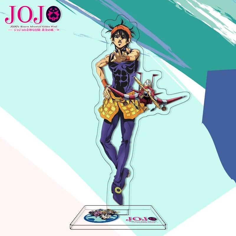 Jojos Bizarre Adventure Stand Model Plate Stone Ocean Series Jolyne Cujoh Weather Report Figure Acrylic Stands Holder Desk