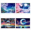 Diy 5d полная алмазная живопись пейзажная вышивка квадратная круглая дрель ловушка мир мозаика с дельфинами вышивка крестиком ручная работа искусство хобби