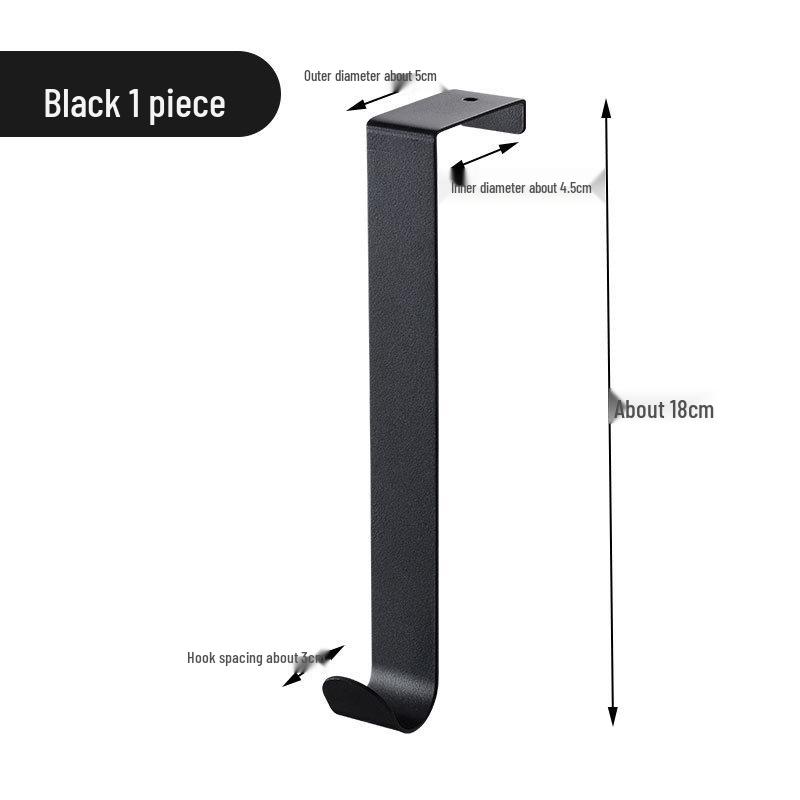 Бесшумный кованый крючок-вешалка и полка на дверь без сверления