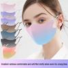 3D Gradient Ice Silk Face Mask: Thin, Blush-Toned Sunshade