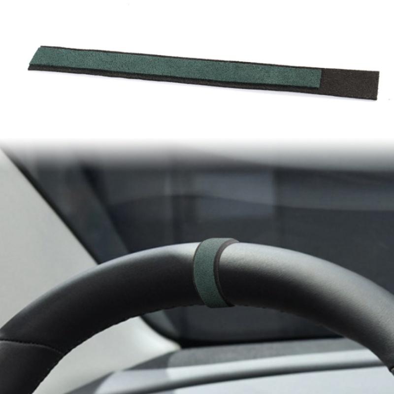 Для Tesla Model 3/Y Центральная метка рулевого колеса Мягкая замша Наклейка для интерьера автомобиля, Персонализированная и универсальная