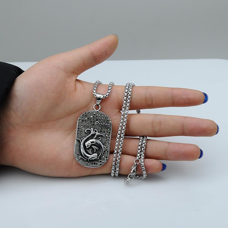 Цепочка из титановой стали для мужчин и женщин. Кулон 12 созвездий. Знаки зодиака в подарок