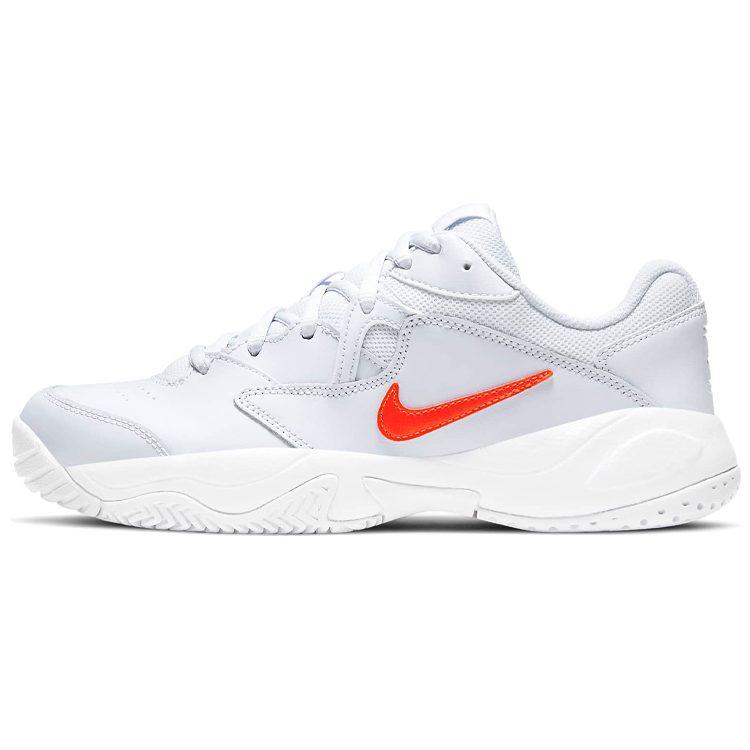 Nike Court Lite 2 Football Grey Bright Crimson Женские AR8838-005